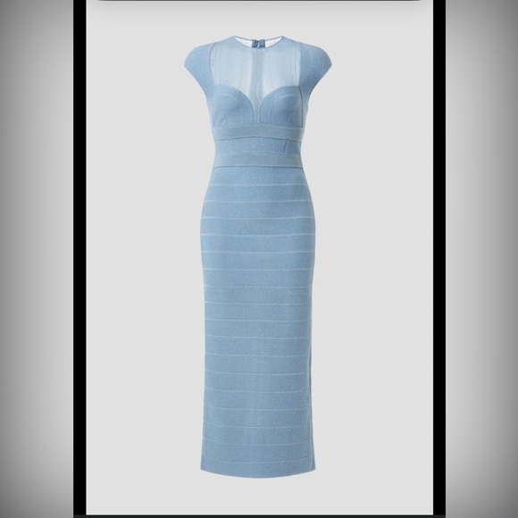 Hervé Léger Sheer Bustier Gown 🪷 - Picture 4 of 11